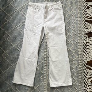 Good American White Flare Jeans